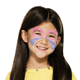 Step 1 easter butterfly face paint guide