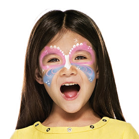 Step 2 easter butterfly face paint guide