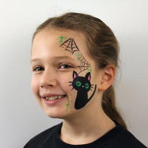 Final step, add the finishing touches to your cat of whiskers, eyes and some magical dots and stars - purrfect!