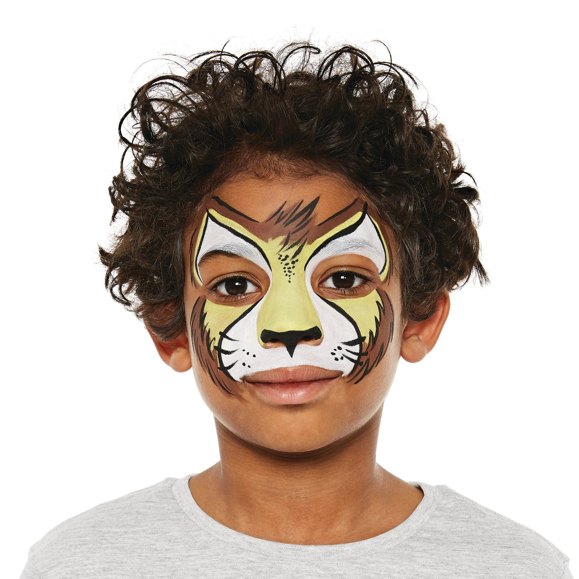 Lion Face Paint - 3 Easy Steps – Snazaroo (US), image size:1920x1920