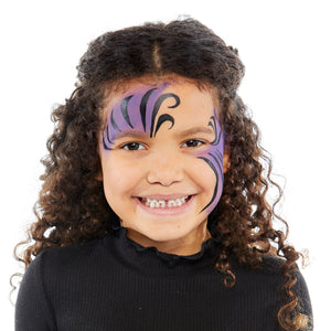 Step two, adding black lines and swirls to the areas of purple.