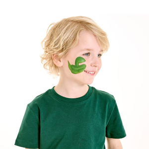 Step one, create the snake's shape using green