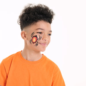 Step two, use black paint to create the outline of the Spider.