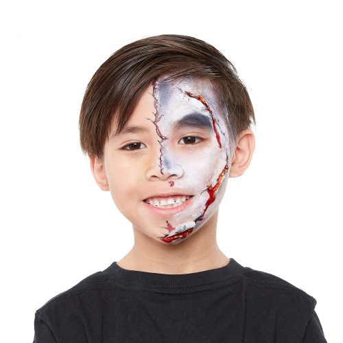 paso 3 pintura facial zombi