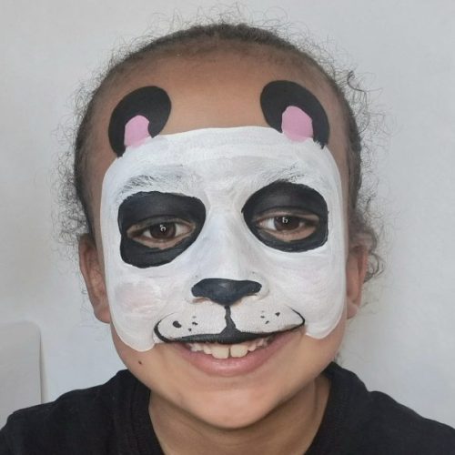 paso 2 pintura facial panda