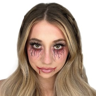 Pintura facial halloween vampiro