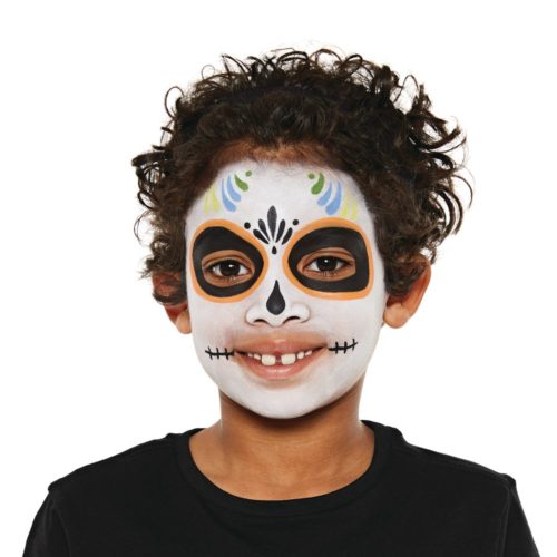 sugar skull half face paint designs