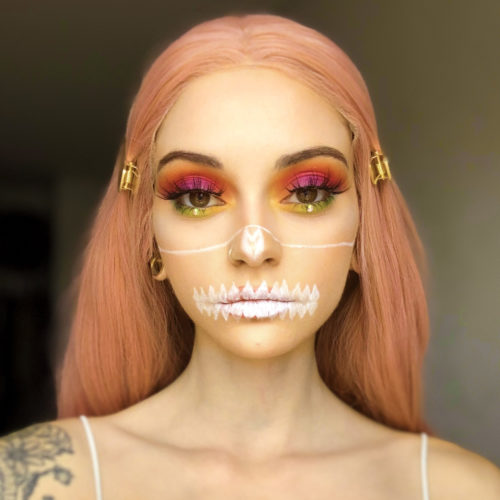 step 1 skeleton makeup design