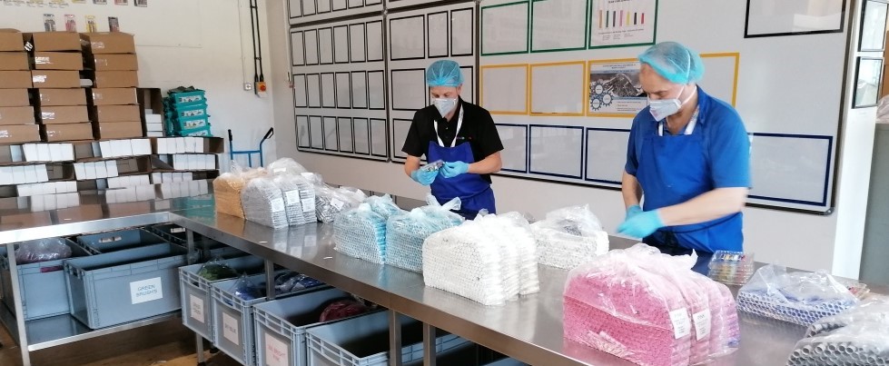 Workers at Minehead Factory working with Safety Protection