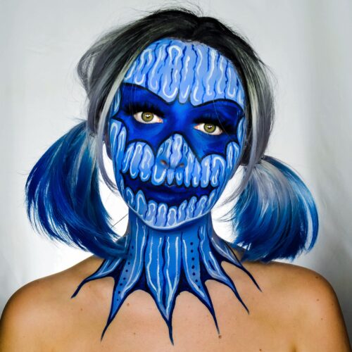 DIY Halloween Costume Makeup How-To: Smurfette