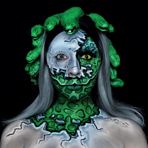 medusa halloween makeup look