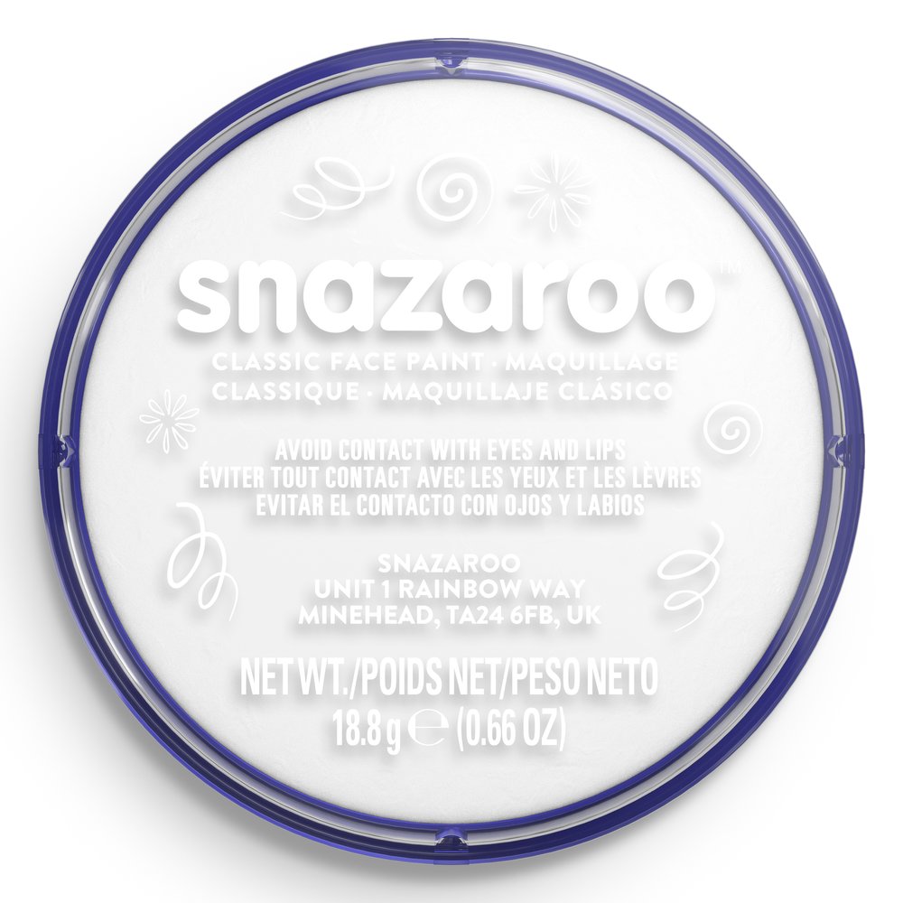 Snazaroo Classic Face Paint - White, 18ml