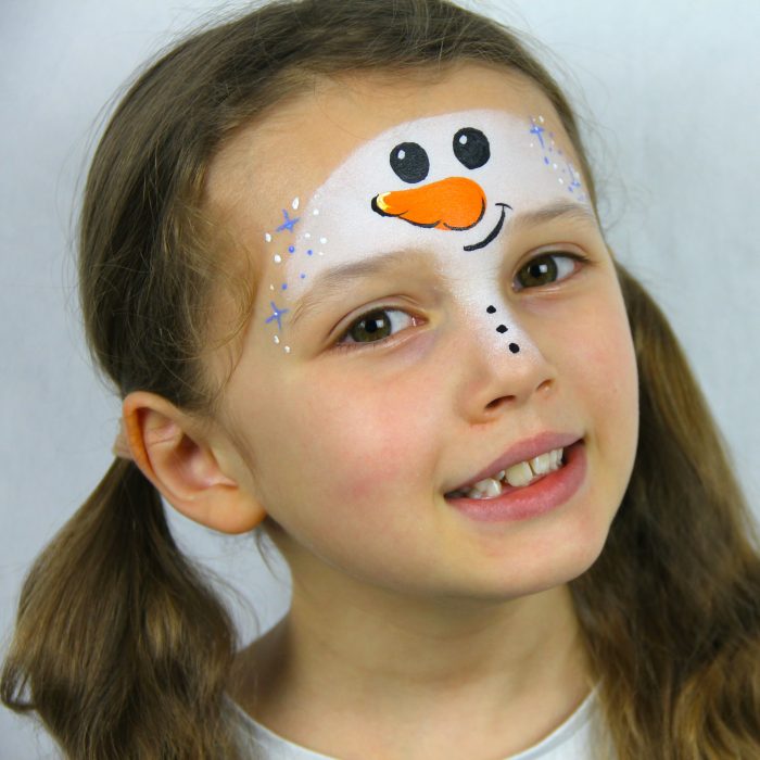 Winter Face Paint Step by Step 2