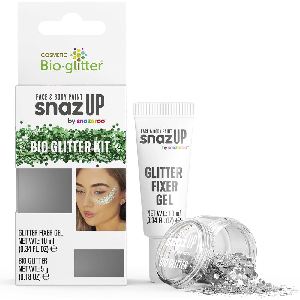 Snazaroo Bio Glitter Kit Silver 5g