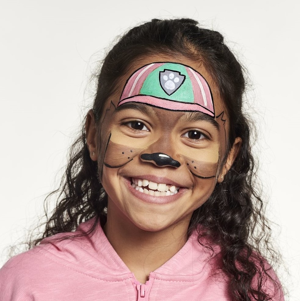 Zuma Paw Patrol 3-Step Face Paint Guide