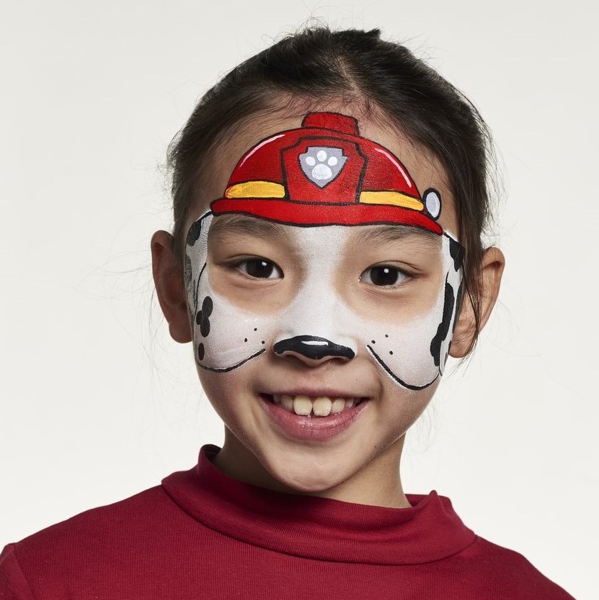 Marshall Paw Patrol 3-Step Face Paint Guide