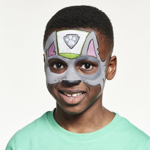 Zuma Paw Patrol 3-Step Face Paint Guide