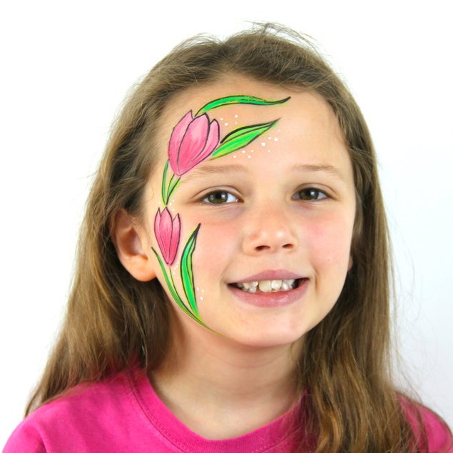 Tulip Face Paint Design