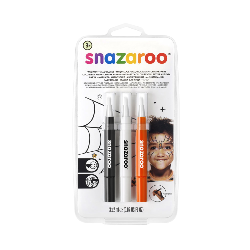 Verbazingwekkend Brush Pen Halloween Pack - Face Paint Pens Pack | Snazaroo FZ-45