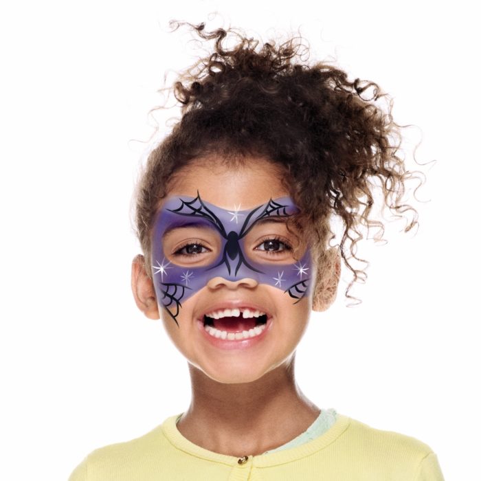 girl with Witch face paint design