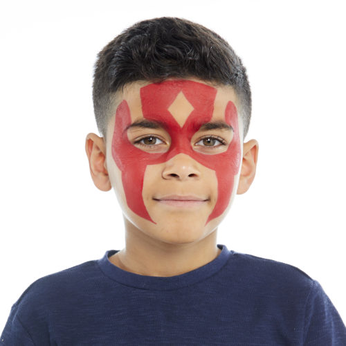 Super Warrior Face Paint Guide - 3 Step Superhero Guide