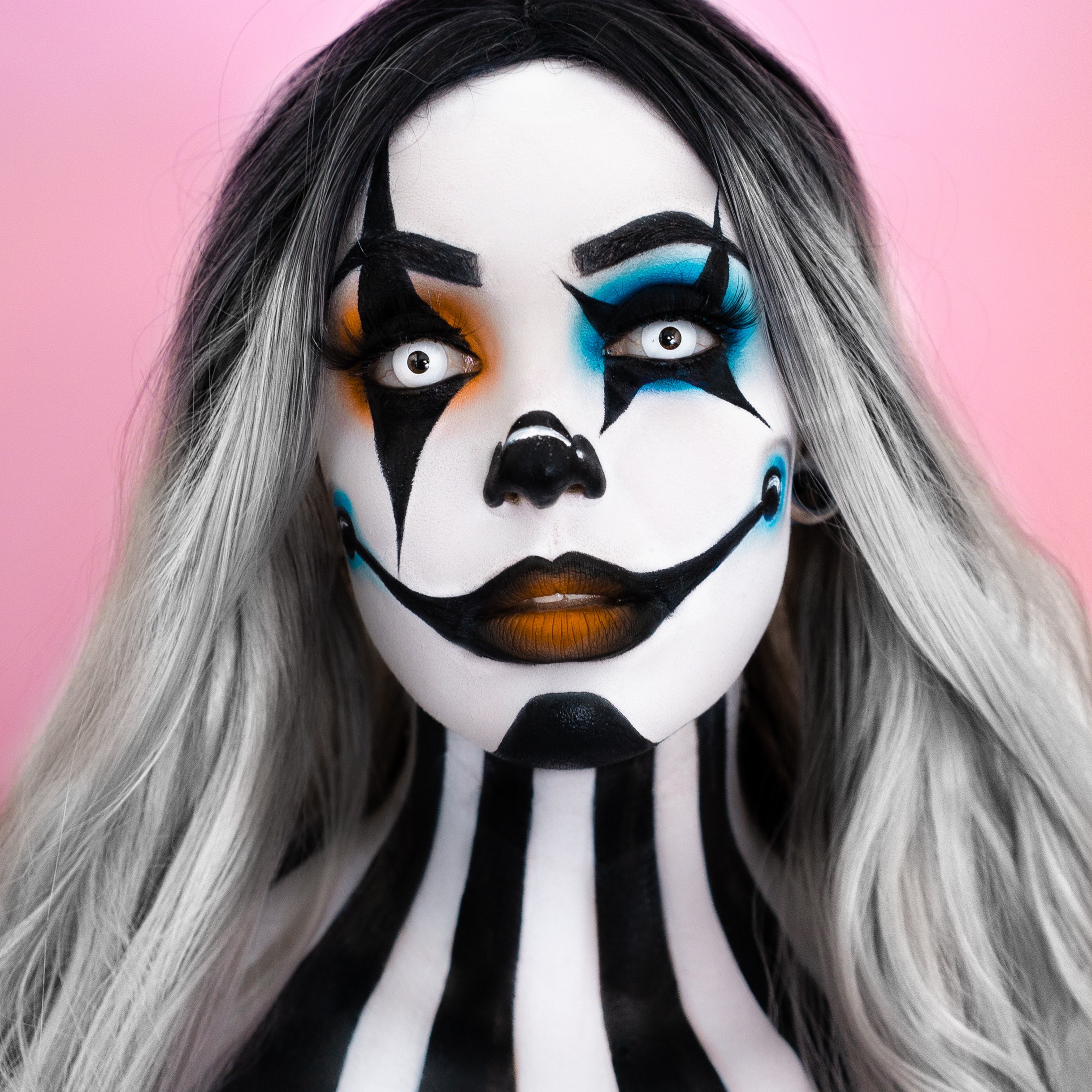 Colorful Clown Makeup Tutorial!!! ll Halloween Looks 