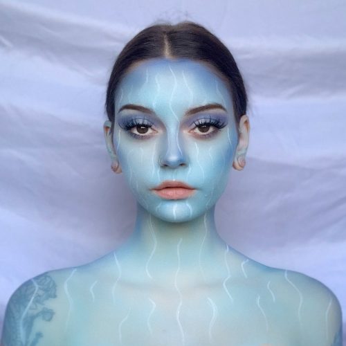 sea creature face paint guide by jadexberry step 2