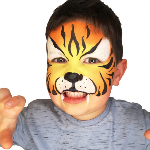 Scared of painting your kid's face for the first time? Don't be shy, tiger.  Tap our #linkinbio for easy tutorials to help you DIY it…