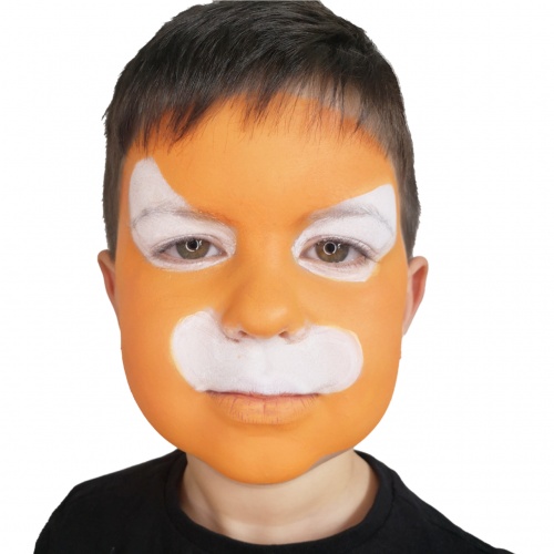 Easy Tiger Face Paint, 3-Step Guide