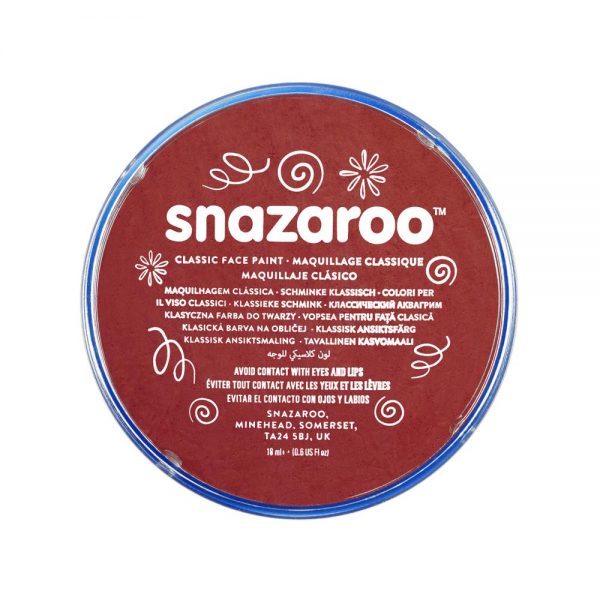 Snazaroo Classic Face Paint - Burgundy, 18ml