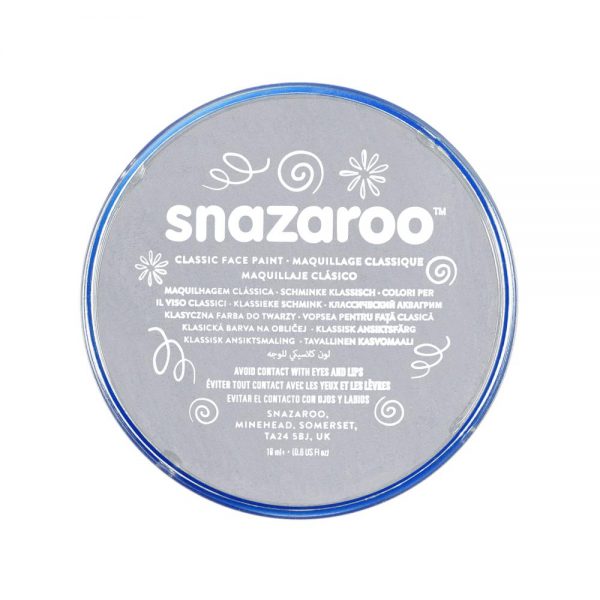 Snazaroo Classic Face Paint - Light Grey, 18ml