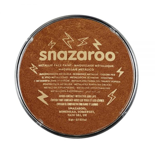 Snazaroo Metallic Face Paint - Electric Copper, 18ml