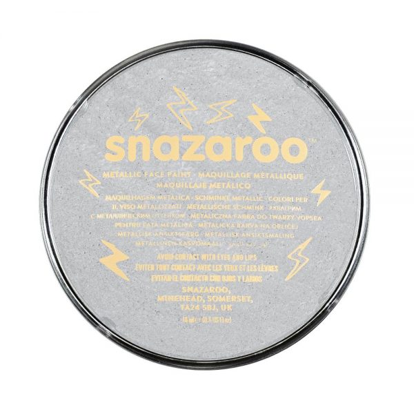 Snazaroo Metallic Face Paint - Electric Silver, 18ml