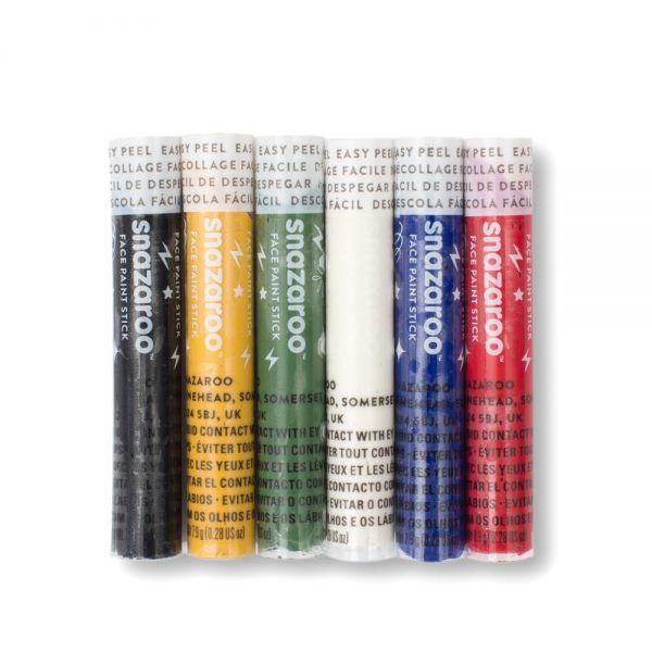 Rainbow Face Paint Sticks - Set of 6