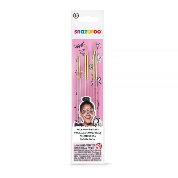 Snazaroo Face Paint Brushes 3-Set