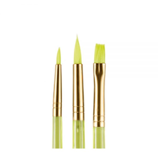 Snazaroo Face Paint Starter Brushes 3/Pkg-Green 