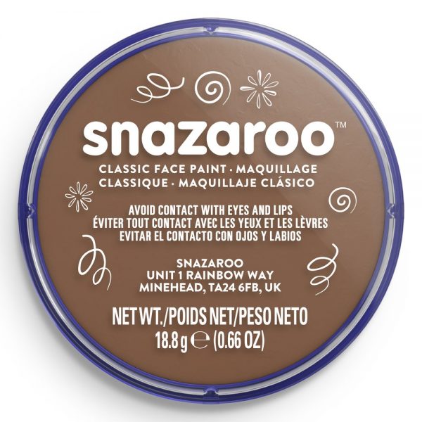 Snazaroo Classic Face Paint - Beige Brown, 18ml