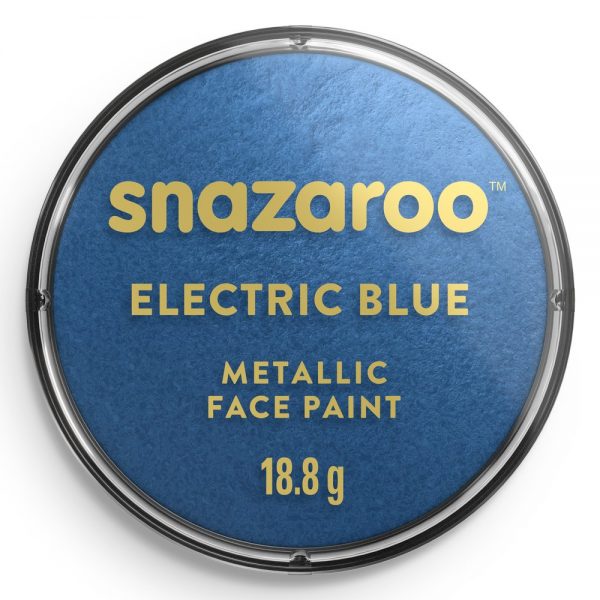 Snazaroo Metallic Face Paint - Electric Blue, 18ml