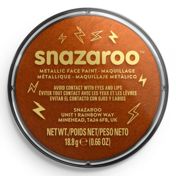 Snazaroo Metallic Face Paint - Electric Copper, 18ml