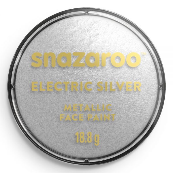 Snazaroo Metallic Face Paint - Electric Silver, 18ml
