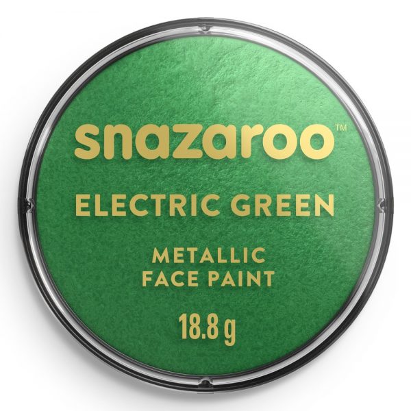 Snazaroo Metallic Face Paint - Electric Green, 18ml