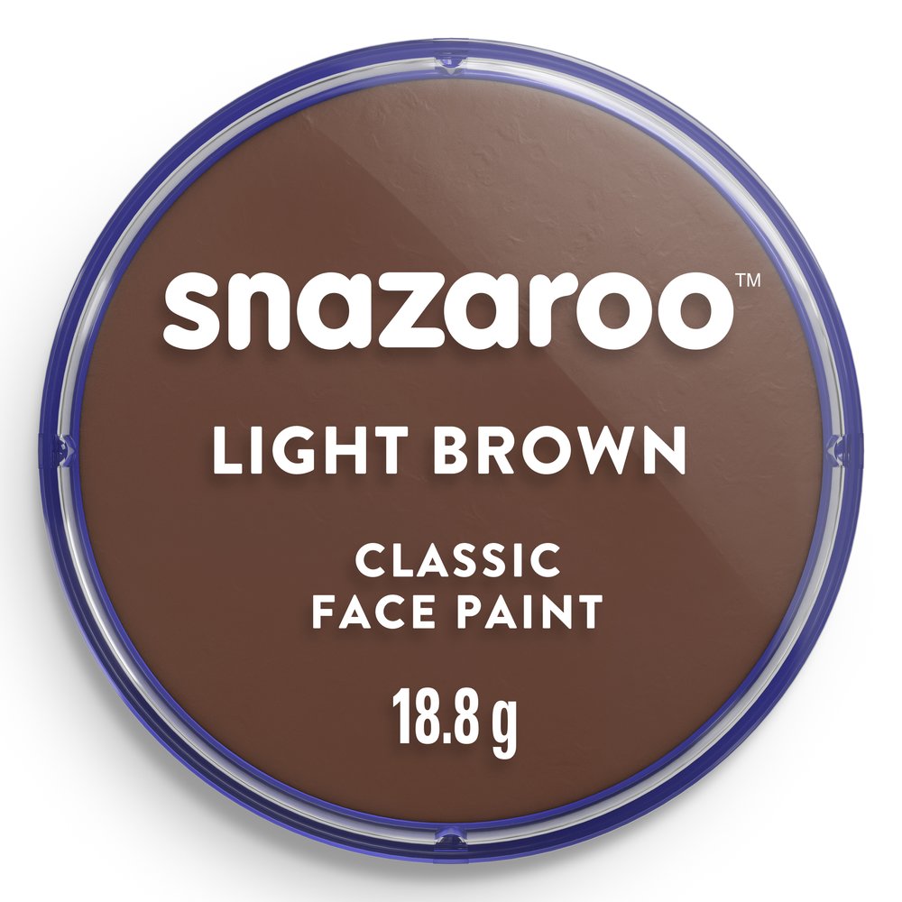 Snazaroo Classic Face Paint - Light Brown, 18ml