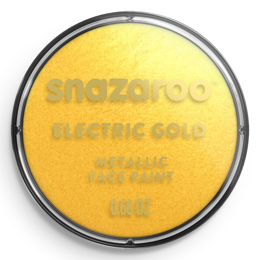 Snazaroo Metallic Face Paint - Electric Gold, 18ml