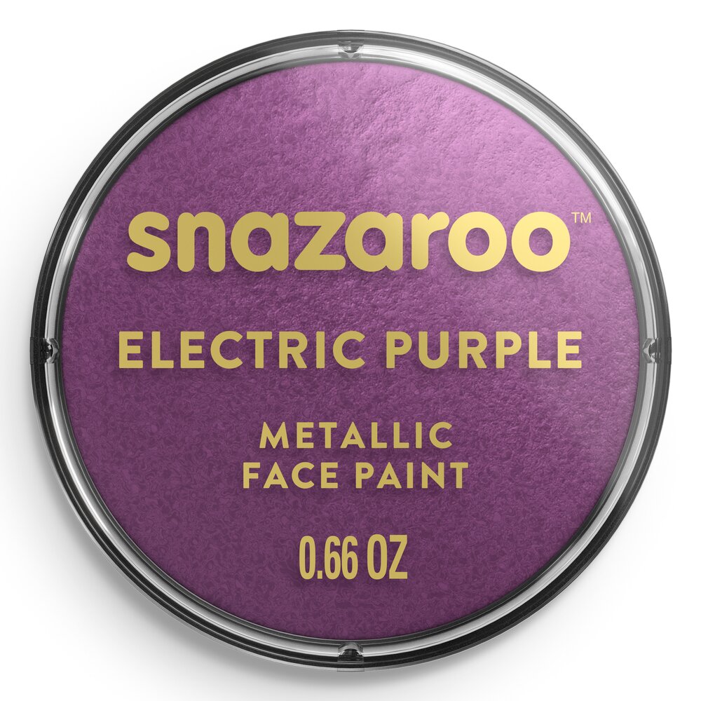 Snazaroo Metallic Face Paint - Electric Purple, 18ml