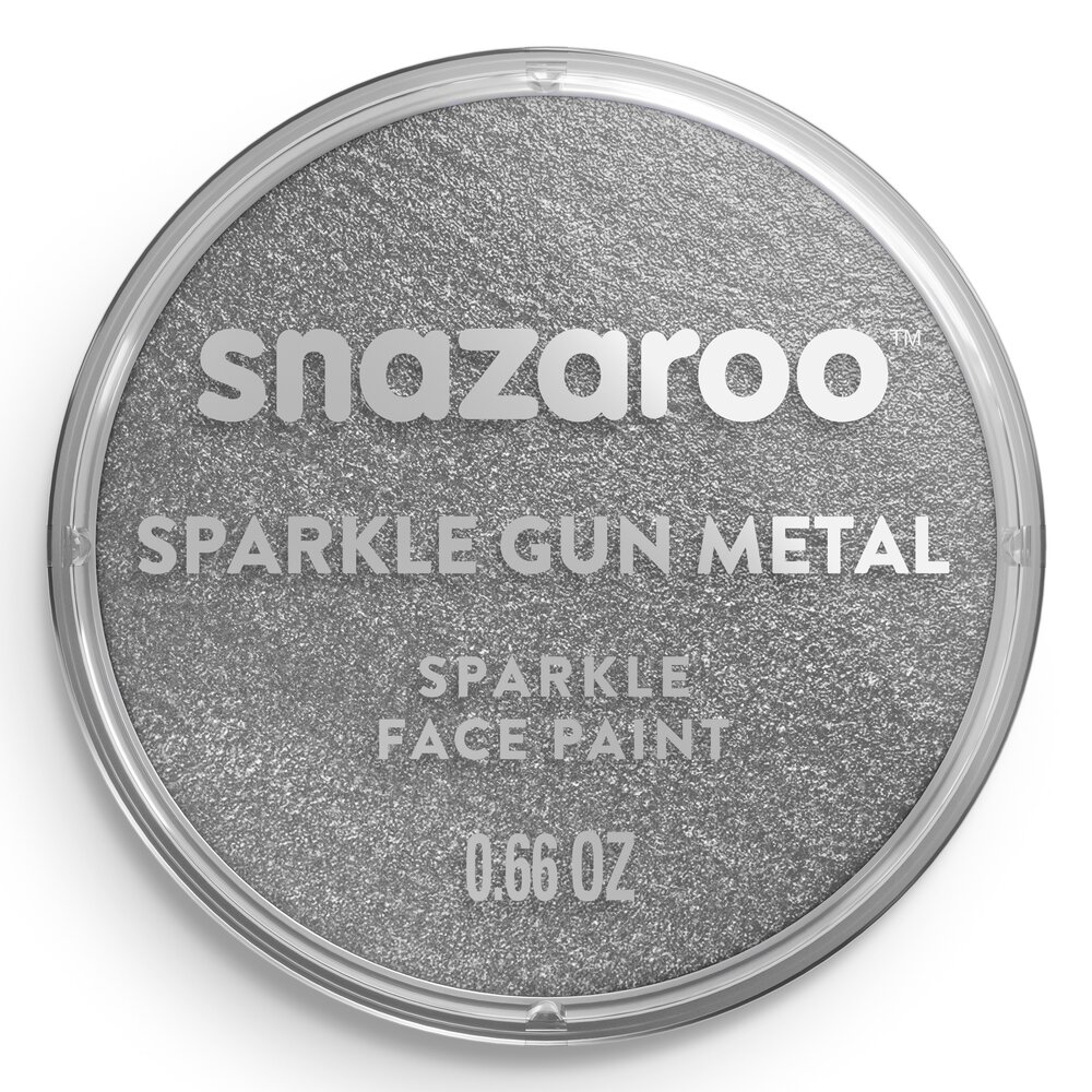 Snazaroo Sparkle Face Paint - Sparkle Gun Metal Grey, 18ml