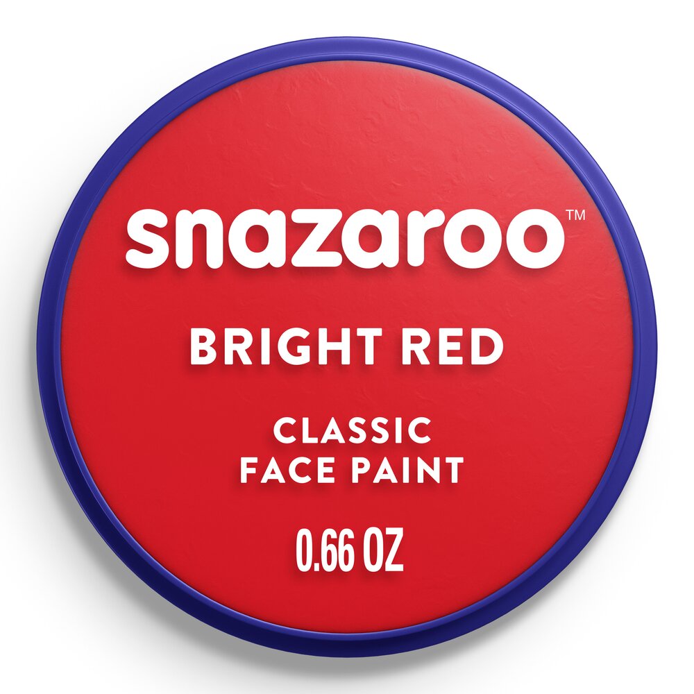 Snazaroo Classic Face Paint - Bright Red, 18ml