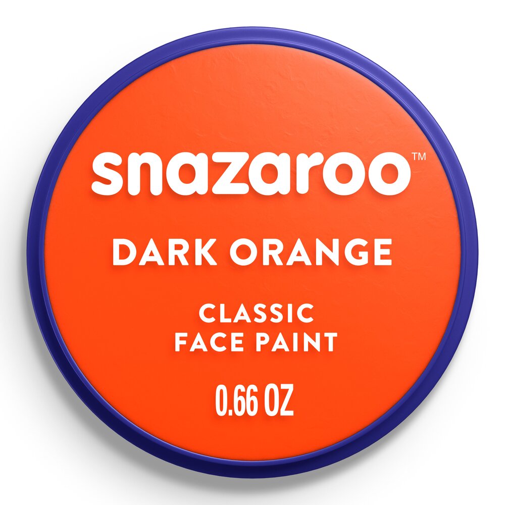 Snazaroo Classic Face Paint - Dark Orange, 18ml