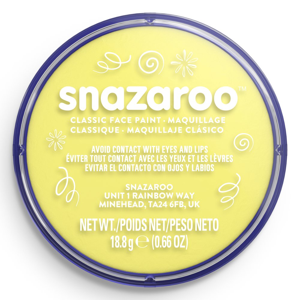 Snazaroo Classic Face Paint - Pale Yellow, 18ml