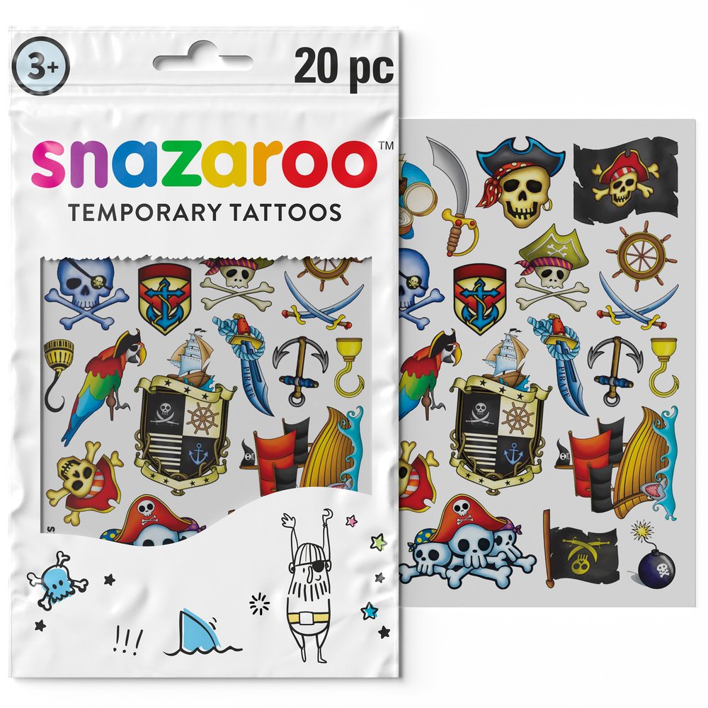 Adventure Temporary Tattoos - Set of 20