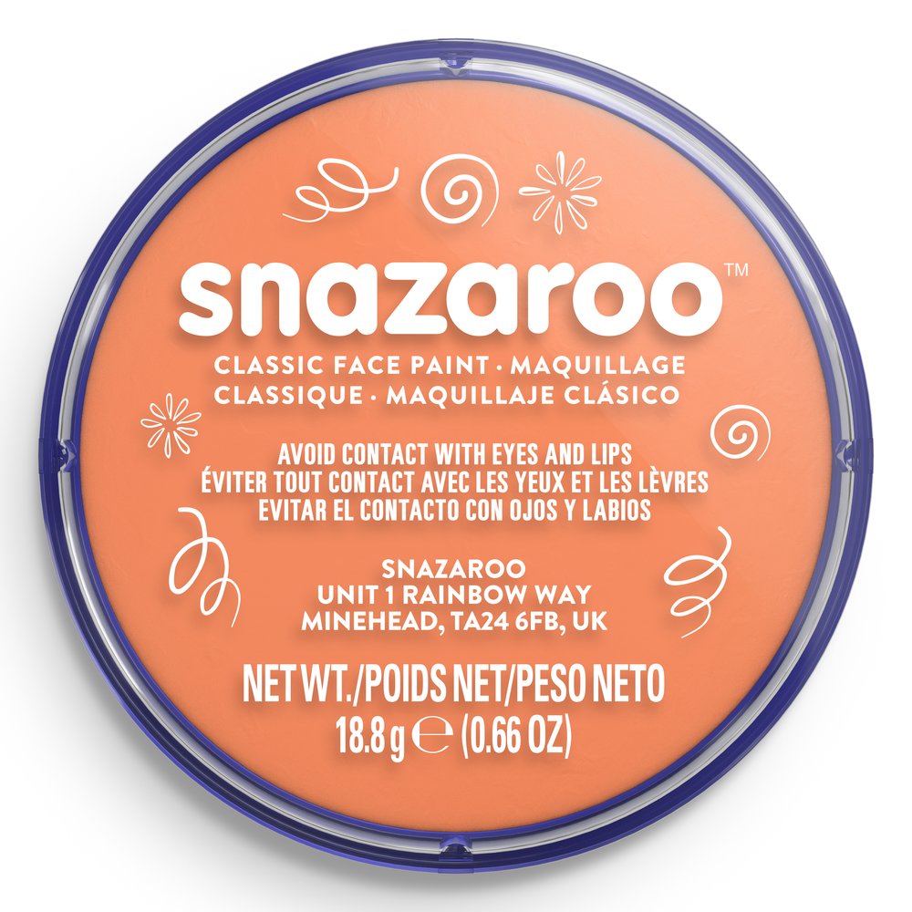 Snazaroo Classic Face Paint - Apricot, 18ml